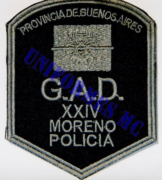 ESCUDO GAD MORENO POLICIA DE BUENOS AIRES